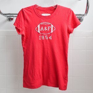 Abercrombie & Fitch Women's Pink Football Tee